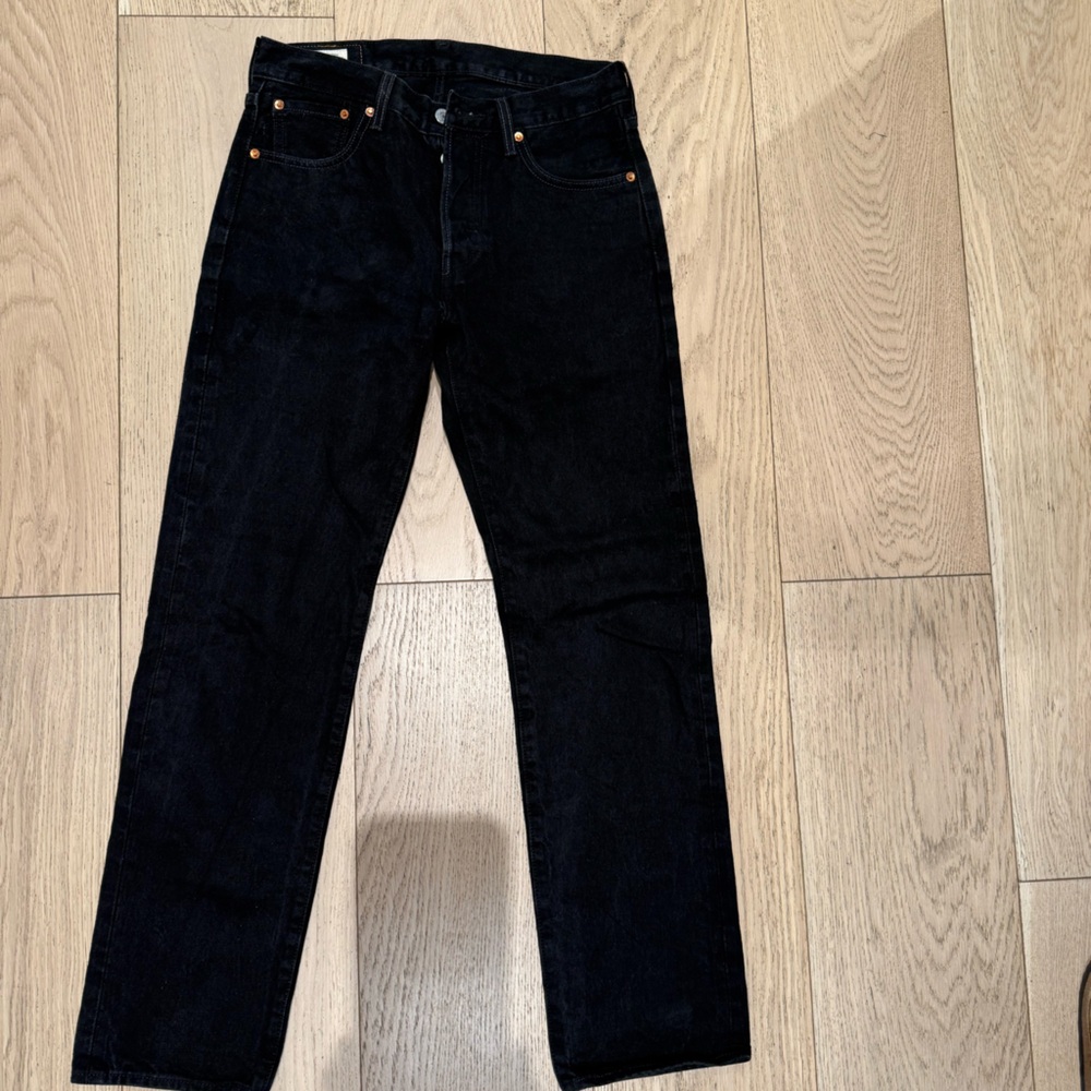 Levi's 501 Men's Dark Black Straight Jeans